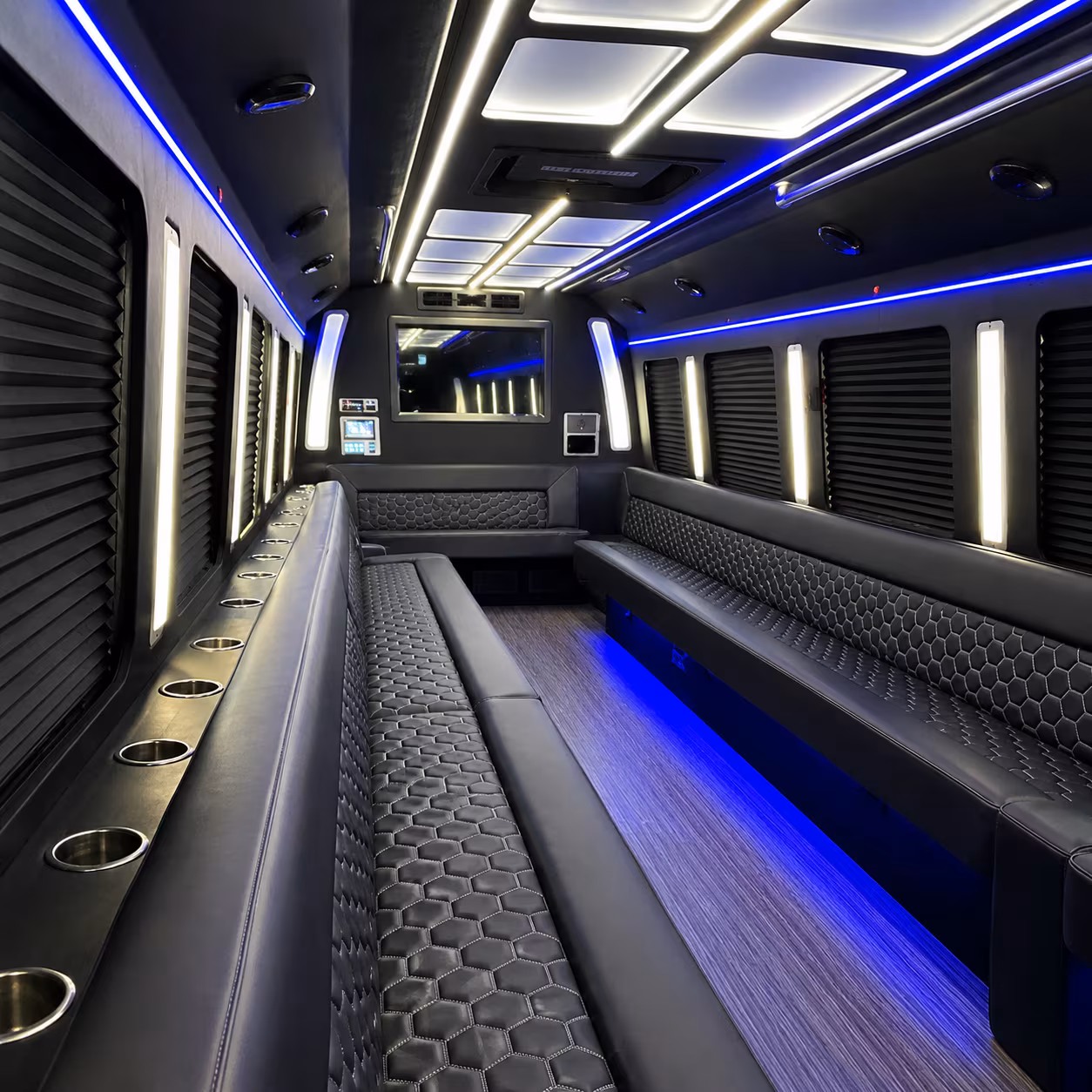 lauderhill party bus rental interior
